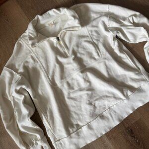 Free People in the clouds pullover sweater white size‎ small